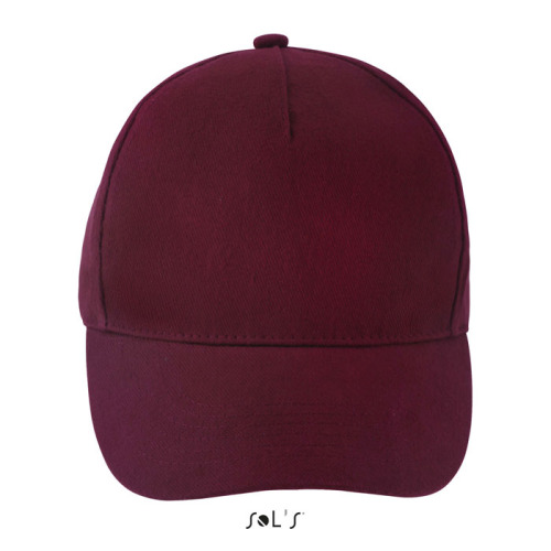 LONG BEACH Czapka 5 pan. Burgundy S00594-BG-M 