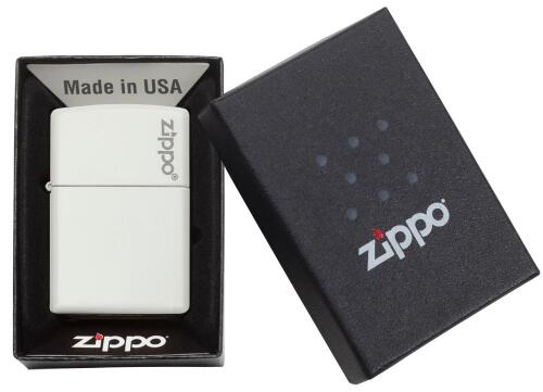 Zapalniczka Zippo Classic z logo Biały mat ZIP60001270 (3)