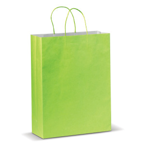 Duża Papierowa Torba Eco 120g/m² Jasnozielony