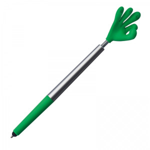 Długopis plastikowy touch pen Smile Hand CrisMa KARINA Zielony