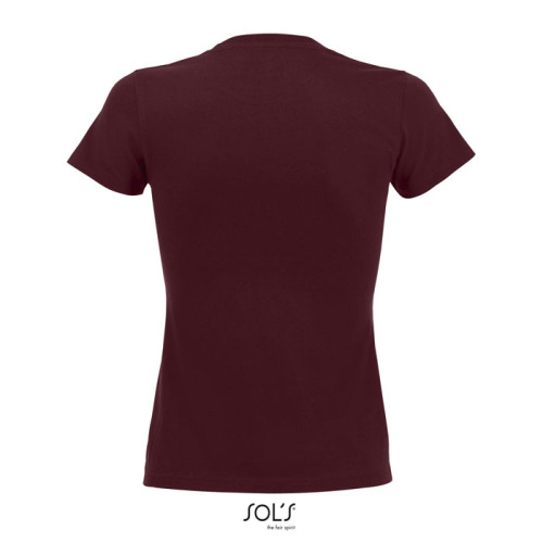 IMPERIAL WOMEN T-SHIRT 190g Burgundy S11502-BG-L (1)