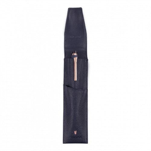 Etui na przybory piśmienne Chronobike Navy & Rosegold Niebieski FLS221N (1)
