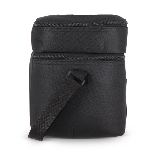 R-PET 600D Dwukomorowa torba chłodząca 30 x 20 x 24 cm 12L Czarny LT95393-N0002 (4)