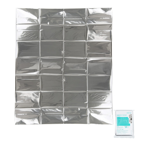 Koc ratunkowy do udzielania pierwszej pomocy 130 x 210 cm Srebrny LT90318-N0005 (3)