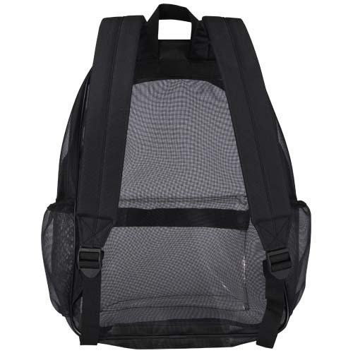 Mesh plecak z recyklingu z certyfikatem GRS o pojemności 18 l Czarny 13013790 (3)