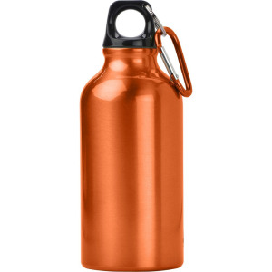 Bidon, butelka sportowa 400 ml z karabińczykiem pomarańczowy