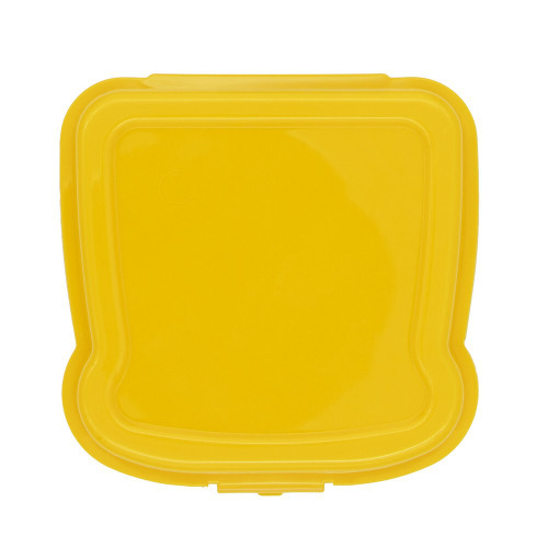 Pudełko śniadaniowe "kanapka" 450 ml | Saffo żółty VA919-08 (2)