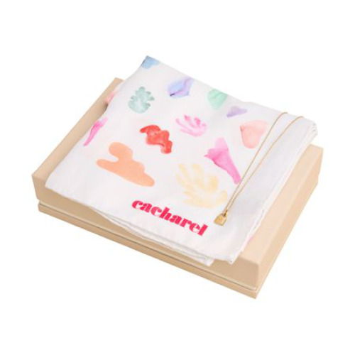 Zestaw upominkowy Cacharel apaszka i naszyjnik CFL536F + CJC534E Złoty CPCL534E 