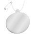 RFX™ reflective owalna odblaskowa zawieszka z PVC Biały 1PR08601  thumbnail