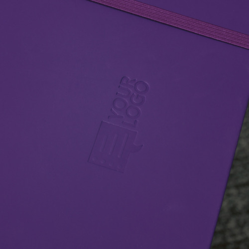Notatnik A5 w linie z materiałów z recyklingu DOMINIK Fioletowy 2526112 (6)