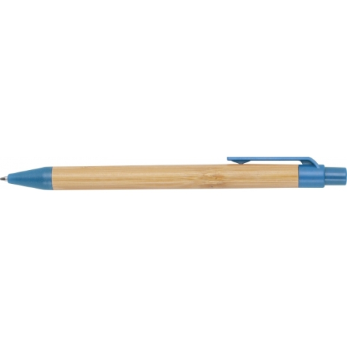Długopis bambusowy Halle niebieski 321104 (1)