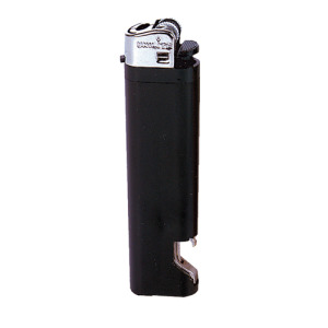Zapalniczka z otwieraczem / Opener Czarny