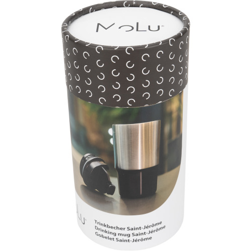 Kubek termiczny stalowy z recyklingu SAINT - JEROME MoLu 500 ml Czarny 483103 (10)