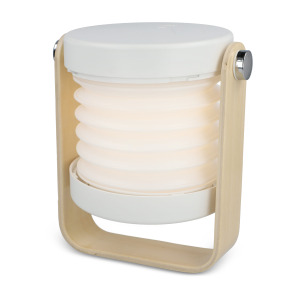 Wielofunkcyjna lampa LED Coollux z bambusowym uchwytem