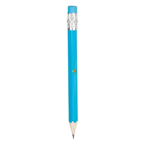 Mini ołówek, gumka niebieski V1697-11 (1)