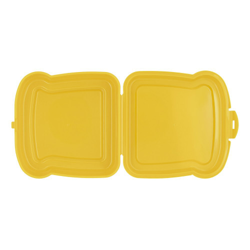 Pudełko śniadaniowe "kanapka" 450 ml | Saffo żółty VA919-08 (1)
