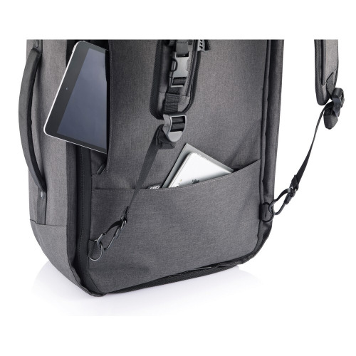 Bobby Duffle, plecak na laptopa 17", torba chroniąca przed kieszonkowcami z RPET czarny V0994-03 (17)