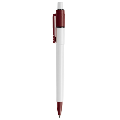 Długopis Baron Colour nieprzezroczysty Biały / bordowy LT80900-N0119 (5)