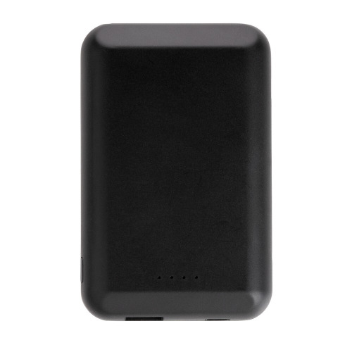 Magnetyczny, bezprzewodowy power bank 5000 mAh, 5W Czarny P322.281 (3)