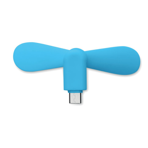 Przenośny wentylator USB Turkusowy MO2282-12 (2)