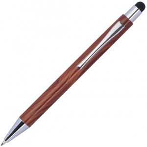 Długopis drewniany touch pen BILZEN Brązowy