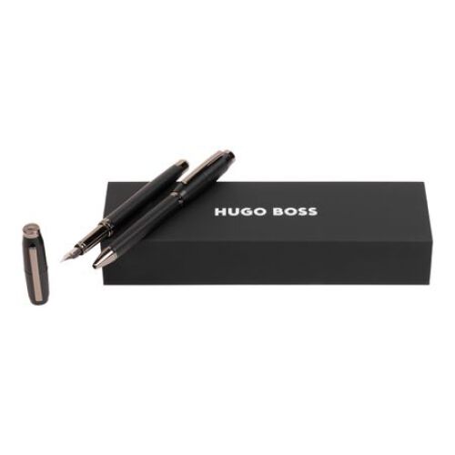 Zestaw upominkowy HUGO BOSS długopis i pióro wieczne - HSW2632A + HSW2634A Czarny HPBP263A 