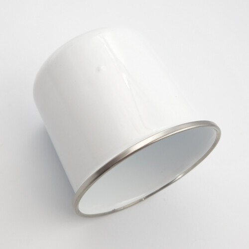 Emaliowany kubek 360 ml | Sandra biały V0800/W-02 (8)