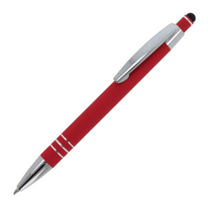 Ballpen Athens Metalowy miękki dotyk Czerwony
