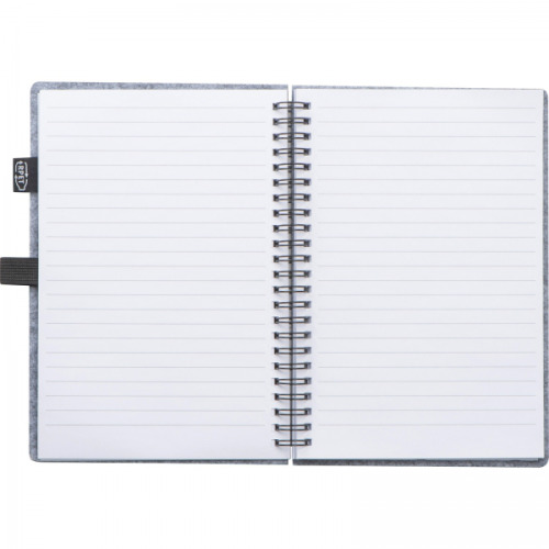 Notatnik A5 w linie BRENDA Szary 2374407 (6)