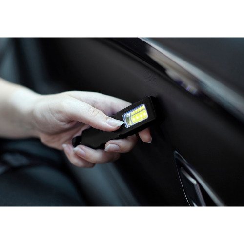 Latarka bezpieczeństwa 4 LED COB, przecinak do pasów, młotek bezpieczeństwa Czarny V9732-03 (5)