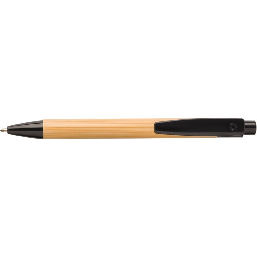 Bambusowy notatnik A5, długopis drewno V0200-17 (5)