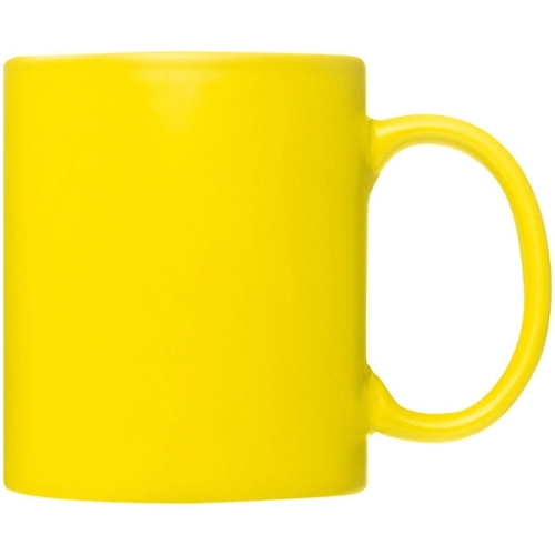 Kubek ceramiczny THESSALONIKI 300 ml żółty 087208 