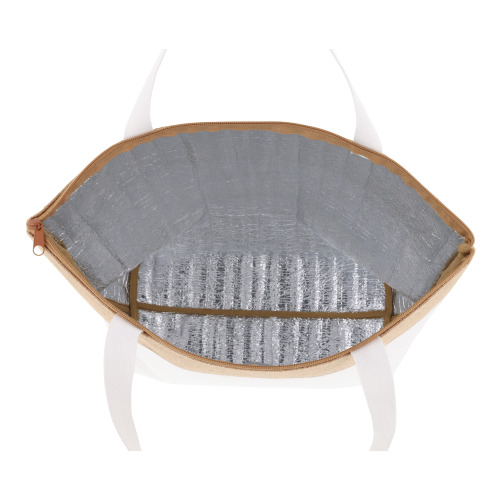 Plażowa torba chłodząca bawełna/juta 43x33x14 cm Ecru LT95267-N0054 (2)