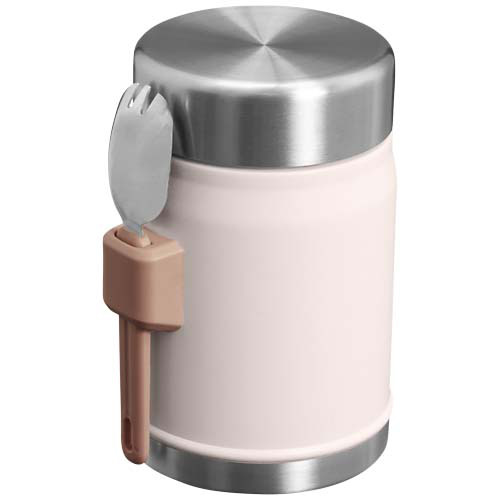 Słoik na żywność Stanley Legendary z łyżko-widelcem, o pojemności 400 ml Jasnoróżowy 10088141 (2)