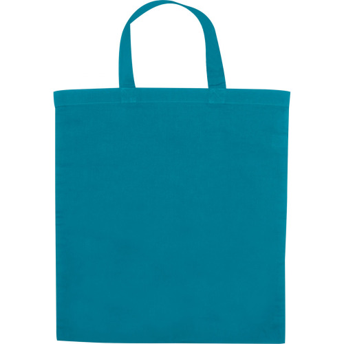 Torba bawełniana z krótkim uchem 140 g/m2 MARSHALL Turkusowy 6068014 (4)