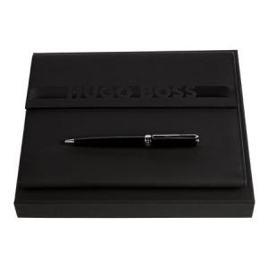 Zestaw upominkowy HUGO BOSS długopis i teczka A5 - HDM309A + HSN2544A