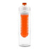 Bidon, butelka sportowa 650 ml z pojemnikiem na lód lub owoce pomarańczowy V9868-07 (4) thumbnail