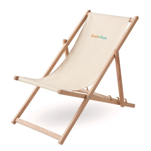 Drewniane krzesło plażowe beżowy MO6503-13 (3)