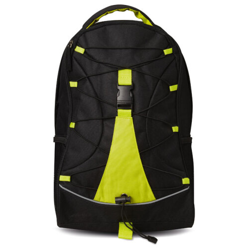 Czarny plecak limonka MO7558-48 