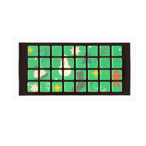 Zestaw Czekoladek Choco Text 4 Linie Print Wielokolorowy S0594P/XM (2)