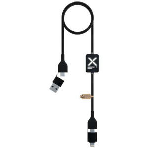 SCX.design C32 kabel do ładowania 60 W z przełącznikiem i podświetlanym logo