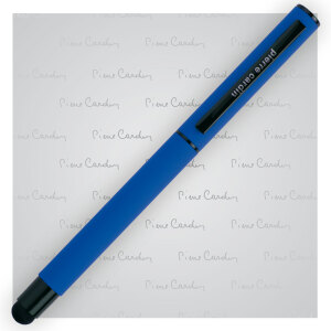 Pióro kulkowe touch pen, soft touch CELEBRATION Pierre Cardin Niebieski