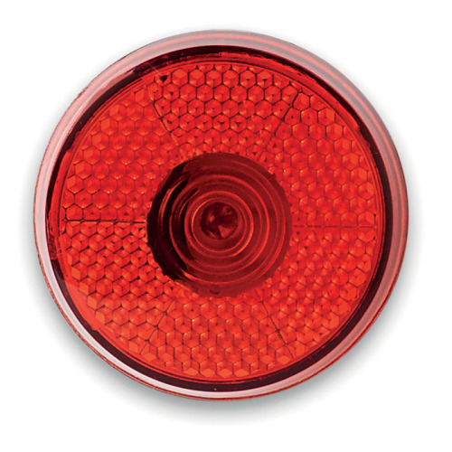 Okrągła migająca lampka LED czerwony MO8516-05 