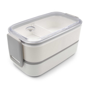 Pudełka śniadaniowe 2 w 1, 2x700 ml, sztućce | Cash