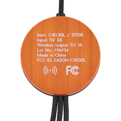 kabel z ładowarką indukcyjną 4w1 5w Beżowy EG060813 (5)