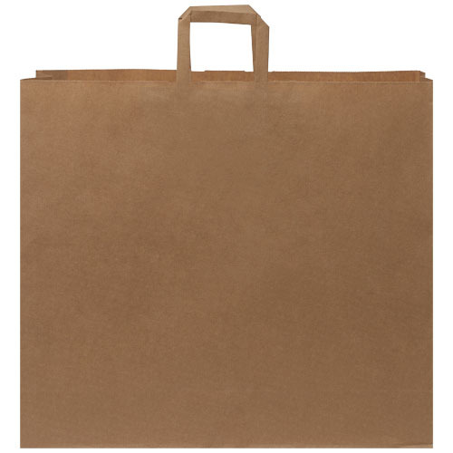 Torba z papieru Kraft z płaskimi uchwytami – 49,5 x 14 x 44 cm Kraftowy brąz 1PQ00906 (1)