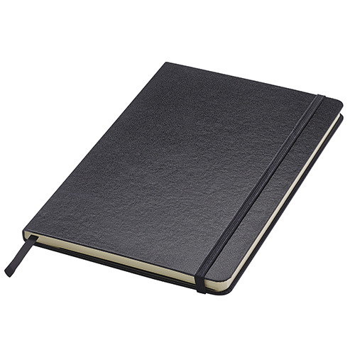 Notes w twardej okładce z kieszonką / Kinylined Czarny IP25054611 