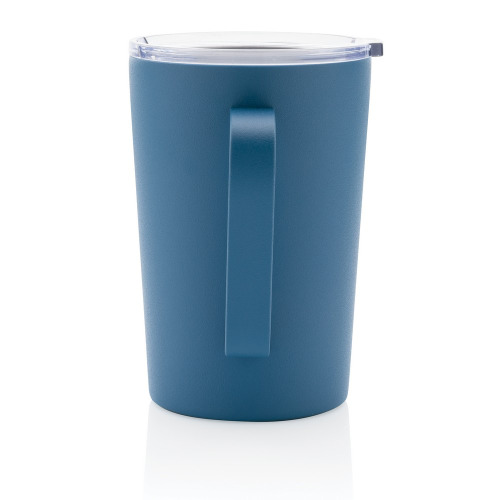 Kubek termiczny 420 ml, stal nierdzewna z recyklingu Niebieski P433.055 (2)
