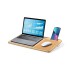 Bambusowy organizer na biurko, stojak na laptopa, stojak na telefon, korkowa podkładka pod mysz neutralny V0271-00  thumbnail