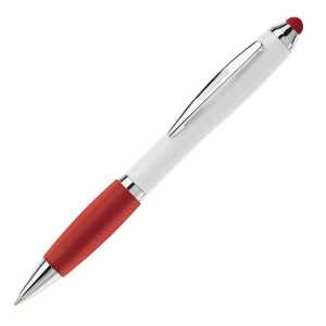 Długopis biały Hawaï stylus Biały / czerwony